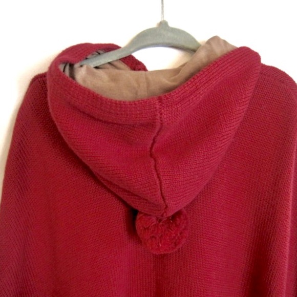 Gagou Tagou Infant Hooded Knit Cape - Picture 3 of 10